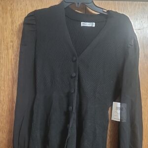 89th +Madison Black Cardigan Sweater